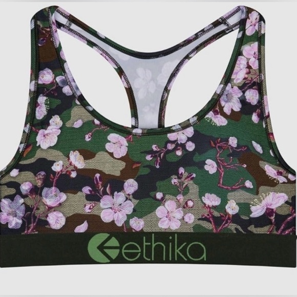 Ethika Women's Sport Bra Size Medium
Print- Peach Blossom NWT - Picture 3 of 6